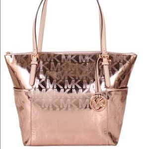 MICHAEL KORS ROSE GOLD TOTE